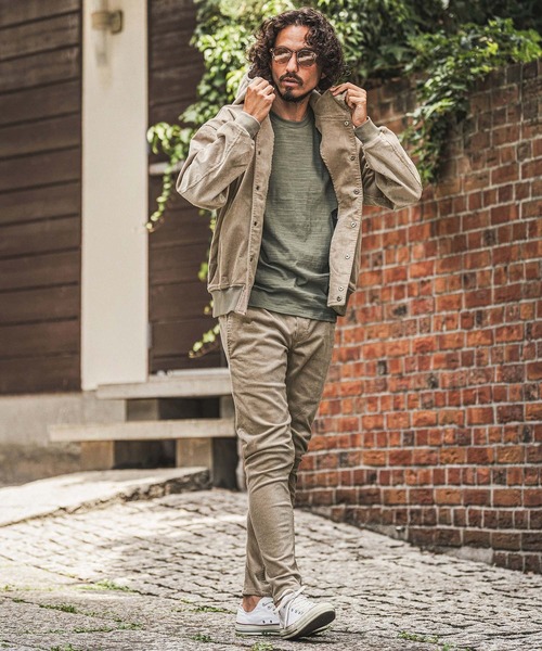 wjk reluxe(ダブルジェーケーリラックス)の「mpa4183- Corduroy Hoodie コーデュロイパーカー(WR26W-14)(パーカー・メンズ・チャコール/グレイッシュベージュ/ホワイト・L/M/S)」の14枚目の写真