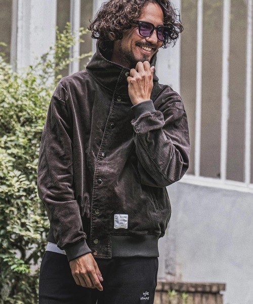 wjk reluxe(ダブルジェーケーリラックス)の「mpa4183- Corduroy Hoodie コーデュロイパーカー(WR26W-14)(パーカー・メンズ・チャコール/グレイッシュベージュ/ホワイト・L/M/S)」の20枚目の写真