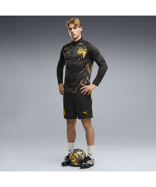 PUMA(プーマ)の「PUMA プーマ メンズ 2026-27 ドルトムント プレマッチ 1/4 ジップトップ(Tシャツ/カットソー・メンズ・ブラック×イエロー・SMALL/X-LARGE/LARGE/MEDIUM)」の3枚目の写真