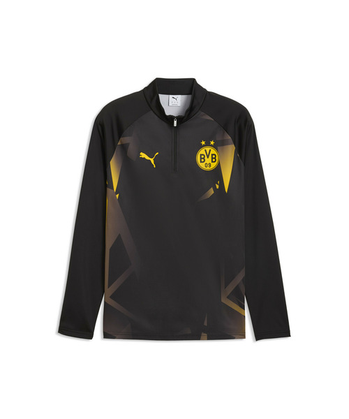 PUMA(プーマ)の「PUMA プーマ メンズ 2026-27 ドルトムント プレマッチ 1/4 ジップトップ(Tシャツ/カットソー・メンズ・ブラック×イエロー・SMALL/X-LARGE/LARGE/MEDIUM)」の4枚目の写真