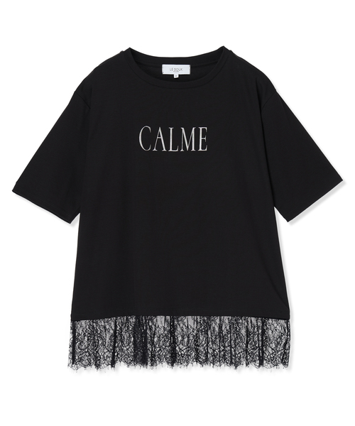 LE SOUK HOLIDAY（ルスークホリデー）の「レースドッキングプリントTシャツ【接触冷感・吸水速乾】（Tシャツ/カットソー・レディース・ワインレッド/ブラック・L/M）」の18枚目の写真