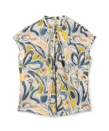 tomorrow land 花柄 ボタニカル柄 半袖 ブラウス TOMORROWLAND collection｜トゥモローランドコレクションのシャツ