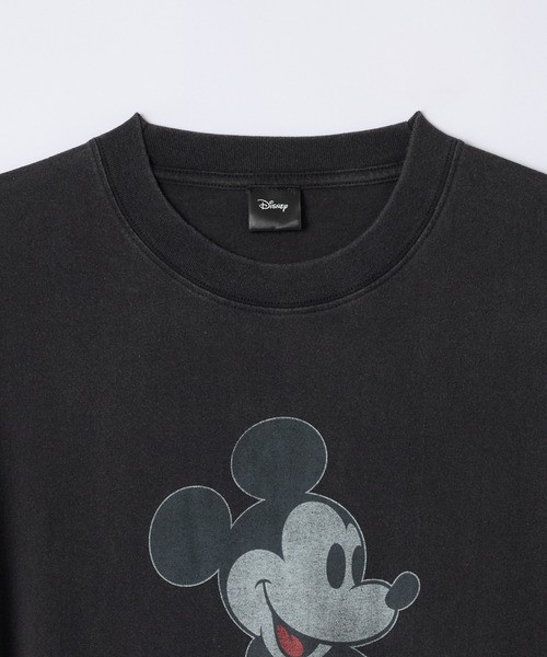 SLICK（スリック）の「【SLICK/スリック】MICKEY MOUSE Printed T-shirt / ミッキーマウス プリントTシャツ / パウダー加工 / オーバーサイズ / ヴィンテージライク（Tシャツ/カットソー・メンズ・ホワイト/ブラック・2/1/3）」の9枚目の写真