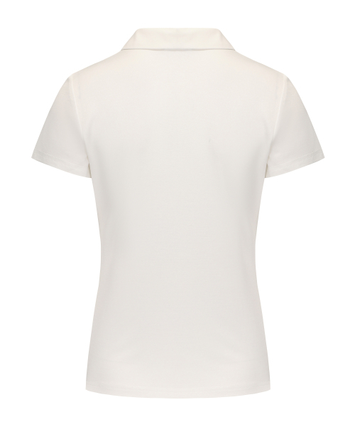 E.PARCA(イパルカ)の「ポエンテキャップスリーブトップス(ポロシャツ・レディース・ホワイト・LARGE/SMALL/MEDIUM)」の9枚目の写真