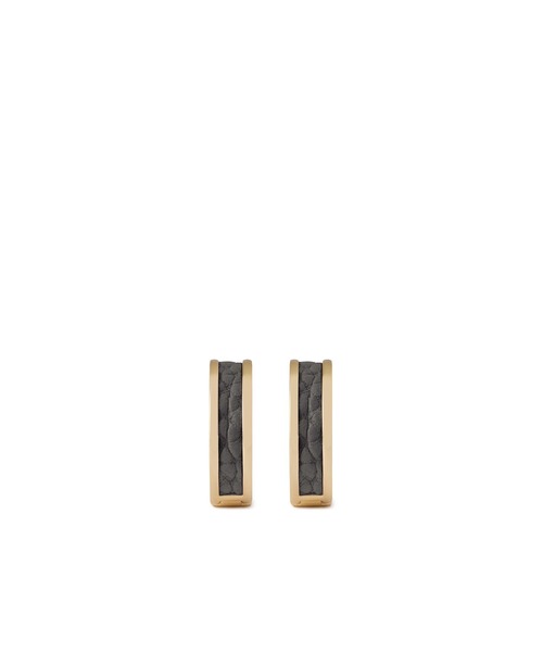 BONAVENTURA(ボナベンチュラ)の「ラウンド ピアス ゴールド (シュリンクレザー)(ピアス(両耳用)・レディース・チャコールグレー/ピンク/オレンジ・FREE)」の9枚目の写真