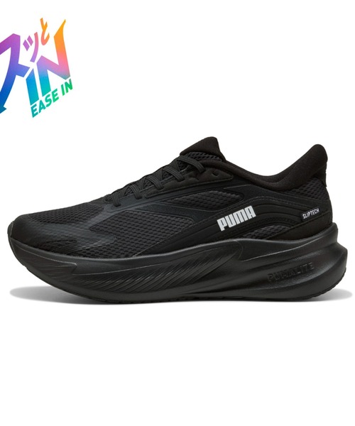 PUMA(プーマ)の「PUMA プーマ ユニセックス マックスストライド ライト LS イーズイン ランニ(スニーカー・メンズ・ホワイト×ブラック/アッシュ/グレー系その他/ブラック×ホワイト・26.0cm/25.5cm/26.5cm/27.5cm/29.0cm/28.5cm/30.0cm/28.0cm/27.0cm/23.5cm/23.0cm/24.0cm/25.0cm/24.5cm/22.0cm/22.5cm)」の2枚目の写真