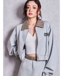 checkドッキングショートZIP UPトップス【セットアップ着用可能】