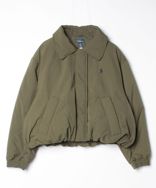 POLO RALPH LAUREN(ポロ ラルフ ローレン)の「ハイパイルカラー ダウン パッファー ジャケット(ダウンジャケット/コート・レディース・グリーン系1・XXS/XS/L/M/S)」の3枚目の写真