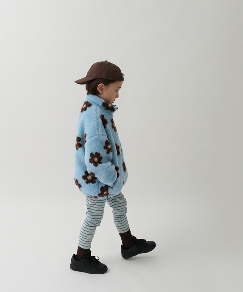 pairmanon(ペアマノン)の「【80-130cm】マルチボーダー リブレギンス(レギンス/スパッツ・キッズ・パープル/ブルー/オレンジ/ピンク/イエロー・100/120/110/130/80/90)」の7枚目の写真