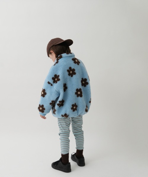 pairmanon(ペアマノン)の「【80-130cm】マルチボーダー リブレギンス(レギンス/スパッツ・キッズ・パープル/ブルー/オレンジ/ピンク/イエロー・100/120/110/130/80/90)」の9枚目の写真