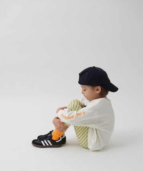 pairmanon(ペアマノン)の「【80-130cm】マルチボーダー リブレギンス(レギンス/スパッツ・キッズ・パープル/ブルー/オレンジ/ピンク/イエロー・100/120/110/130/80/90)」の17枚目の写真