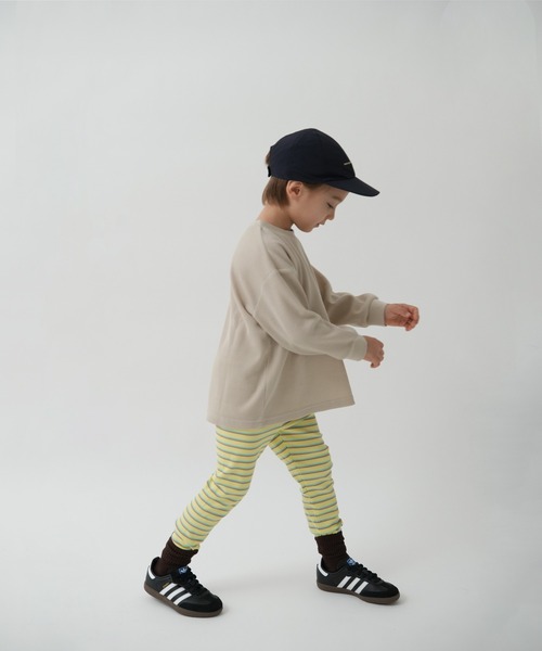 pairmanon(ペアマノン)の「【80-130cm】マルチボーダー リブレギンス(レギンス/スパッツ・キッズ・パープル/ブルー/オレンジ/ピンク/イエロー・100/120/110/130/80/90)」の18枚目の写真