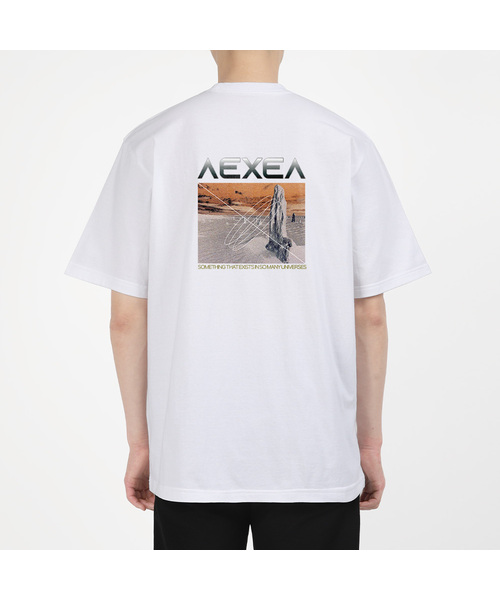 AEXEA(アクシー)の「ドルマン半袖Tシャツ E04BRD_ABX10211(Tシャツ/カットソー・メンズ・グレー系その他/ブルー/ホワイト/ブラック・L/M/S/XL)」の2枚目の写真