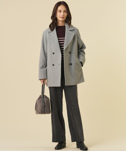 J.PRESS(ジェイプレス)の「【WEB限定カラーあり】AIR DUROY LIGHT セミ ワイド パンツ(その他パンツ・レディース・ベージュ系/グレー系/ネイビー系/ダークブラウン系・9/7/11)」の13枚目の写真
