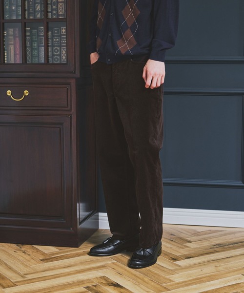 GLOBAL WORK(グローバルワーク)の「コーデュロイスリムパンツ/Salon de GW/681221(その他パンツ・メンズ・ブラウン系その他7/ブラック・SMALL/MEDIUM/LARGE/X-LARGE)」の2枚目の写真
