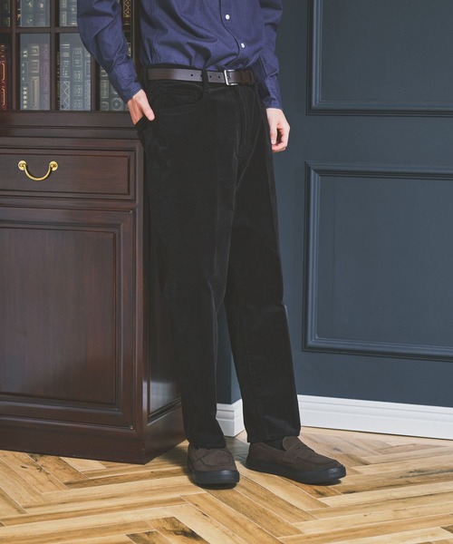 GLOBAL WORK(グローバルワーク)の「コーデュロイスリムパンツ/Salon de GW/681221(その他パンツ・メンズ・ブラウン系その他7/ブラック・SMALL/MEDIUM/LARGE/X-LARGE)」の9枚目の写真