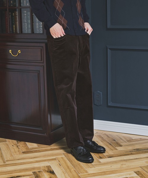 GLOBAL WORK(グローバルワーク)の「コーデュロイスリムパンツ/Salon de GW/681221(その他パンツ・メンズ・ブラウン系その他7/ブラック・SMALL/MEDIUM/LARGE/X-LARGE)」の18枚目の写真