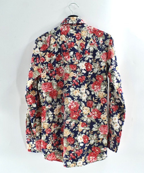 VINTAGE(ヴィンテージ)の「【USED】70-80’s miller 花柄 ウエスタン シャツ(シャツ/ブラウス・メンズ・ネイビー・SMALL)」の7枚目の写真