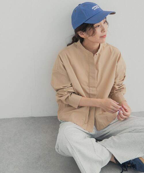 URBAN RESEARCH DOORS(アーバンリサーチドアーズ)の「『UR TECH』Aircare ショートコクーンシャツ(シャツ/ブラウス・レディース・ブラウン/ブラウン系その他/ベージュ系その他・FREE)」の3枚目の写真