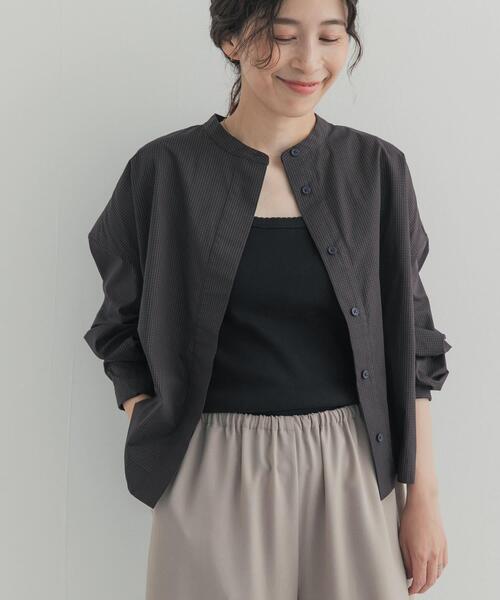 URBAN RESEARCH DOORS(アーバンリサーチドアーズ)の「『UR TECH』Aircare ショートコクーンシャツ(シャツ/ブラウス・レディース・ブラウン/ブラウン系その他/ベージュ系その他・FREE)」の22枚目の写真