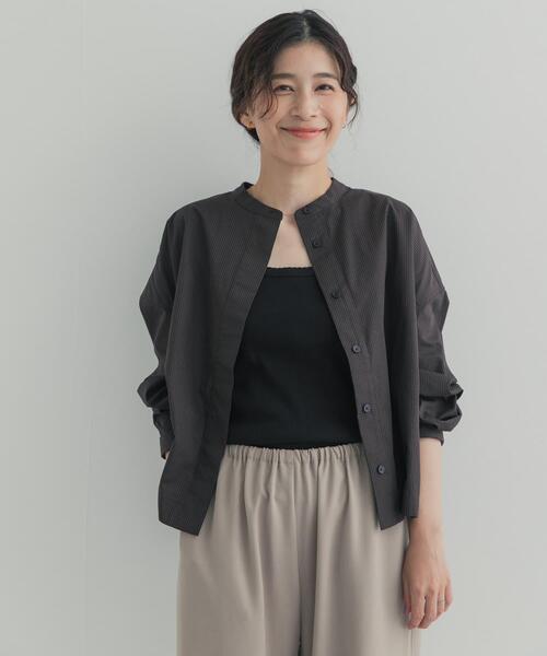 URBAN RESEARCH DOORS(アーバンリサーチドアーズ)の「『UR TECH』Aircare ショートコクーンシャツ(シャツ/ブラウス・レディース・ブラウン/ブラウン系その他/ベージュ系その他・FREE)」の21枚目の写真