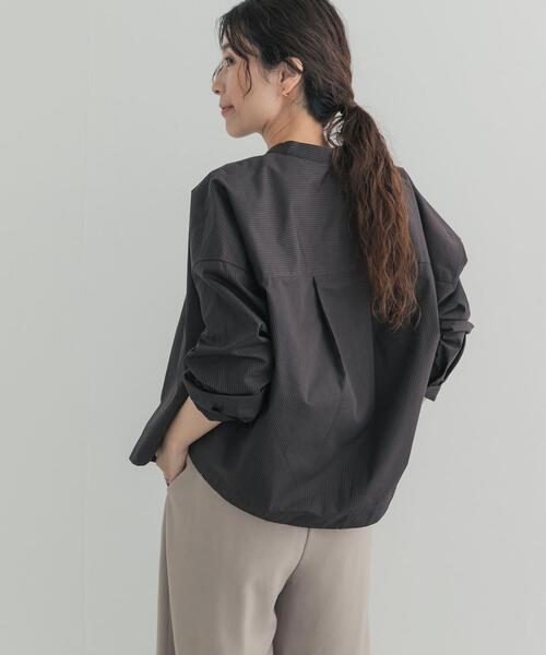 URBAN RESEARCH DOORS(アーバンリサーチドアーズ)の「『UR TECH』Aircare ショートコクーンシャツ(シャツ/ブラウス・レディース・ブラウン/ブラウン系その他/ベージュ系その他・FREE)」の19枚目の写真