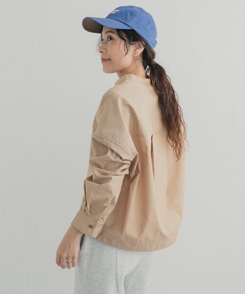 URBAN RESEARCH DOORS(アーバンリサーチドアーズ)の「『UR TECH』Aircare ショートコクーンシャツ(シャツ/ブラウス・レディース・ブラウン/ブラウン系その他/ベージュ系その他・FREE)」の11枚目の写真