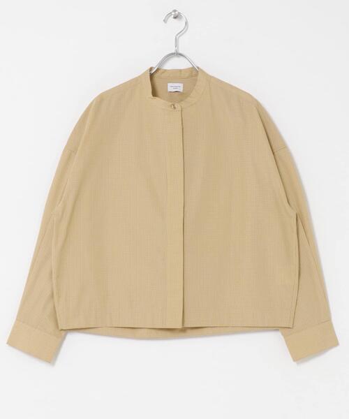 URBAN RESEARCH DOORS(アーバンリサーチドアーズ)の「『UR TECH』Aircare ショートコクーンシャツ(シャツ/ブラウス・レディース・ブラウン/ブラウン系その他/ベージュ系その他・FREE)」の5枚目の写真