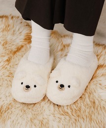 emesuelee（エメスーリー）の「ふわふわモフモフ ねこ くま ルームシューズ（ルームシューズ/スリッパ）」