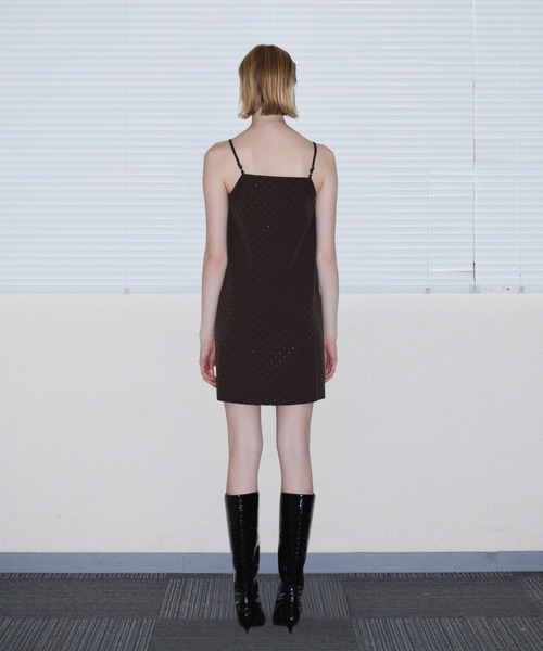 ANDRESD(アンドレスド)の「グリントリボンミニドレス / GLINT RIBBON MINI DRESS(ドレス・レディース・ブラック/ブラウン・S/M)」の21枚目の写真