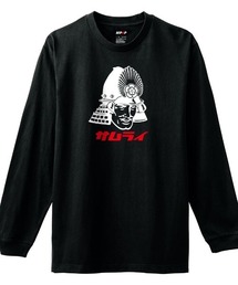 NIPOP(ニポップ) 長袖Tシャツ 侍 武士 和 プリント インバウンド お土産 ロンT トップス レディース