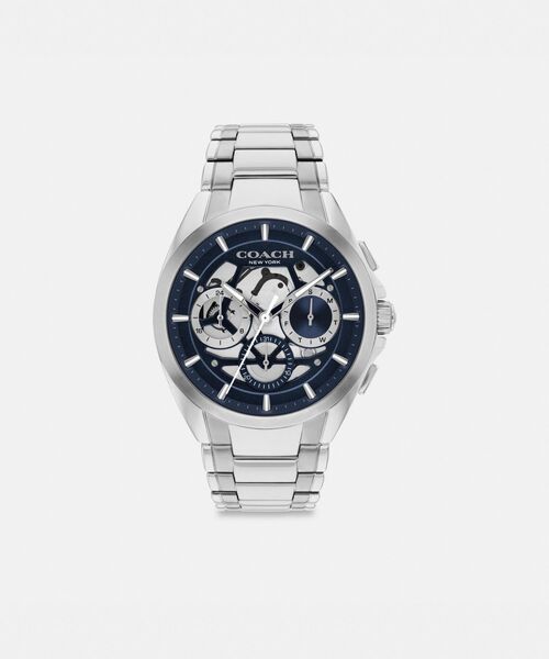 COACH(コーチ)の「ジャクソン クロノグラフ ウォッチ・42MM(アナログ腕時計・メンズ・シルバー系その他・ONE)」の1枚目の写真