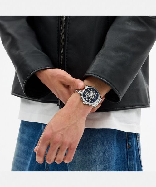 COACH(コーチ)の「ジャクソン クロノグラフ ウォッチ・42MM(アナログ腕時計・メンズ・シルバー系その他・ONE)」の4枚目の写真