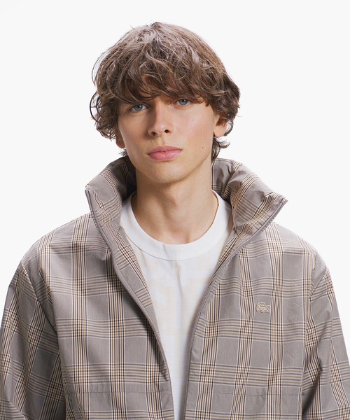 LACOSTE(ラコステ)の「グレンチェック トラックジャケット(ブルゾン・メンズ・ライトグレー/ベージュ・52/46/50/48)」の5枚目の写真