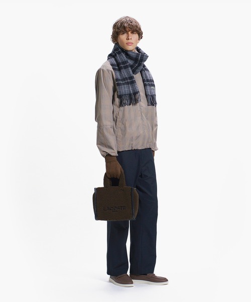 LACOSTE(ラコステ)の「グレンチェック トラックジャケット(ブルゾン・メンズ・ライトグレー/ベージュ・52/46/50/48)」の8枚目の写真
