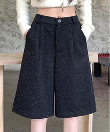 ウールライクタックハーフパンツ