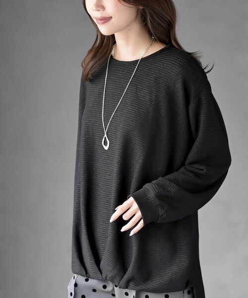 rps(アールピーエス)の「ネックレス付き裾タックラメリブプルオーバー(その他トップス・レディース・アイボリー・フリー)」の15枚目の写真