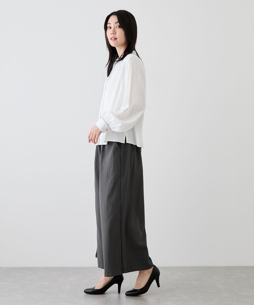 Jayro(ジャイロ)の「パイピングスタンドカラーブラウス(シャツ/ブラウス・レディース・ブルー系その他2/ブルー系その他4/ホワイト系その他2/オフホワイト/ピンク系その他2・M)」の10枚目の写真