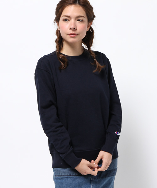 Champion（チャンピオン）の「【Ciaopanic】×【Champion/チャンピオン】別注　French Terry クルースウェット（スウェット・レディース・ホワイト/グレー/グリーン/ネイビー・SMALL）」の4枚目の写真