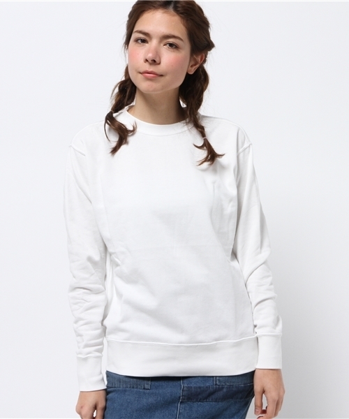 Champion（チャンピオン）の「【Ciaopanic】×【Champion/チャンピオン】別注　French Terry クルースウェット（スウェット・レディース・ホワイト/グレー/グリーン/ネイビー・SMALL）」の2枚目の写真