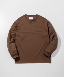 +phenix(プラスフェニックス)HENLEY NECK SNAP LONG SLEEVE TEE / ヘンリーネック スナップボタン ロングスリーブTシャツ