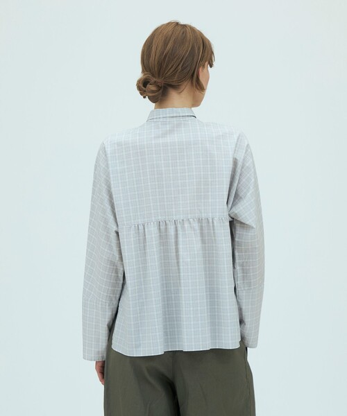 GALERIE VIE(ギャルリー ヴィー)の「コットンタイプライター ロングスリーブシャツ(シャツ/ブラウス・レディース・ホワイト/ライトブルー/グレー系その他・FREE)」の7枚目の写真