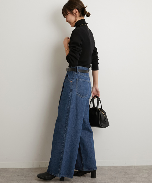 JOURNAL STANDARD relume(ジャーナルスタンダード レリューム)の「《WEB+一部店舗限定追加》スイスオーガニックコットンタートルネックプルオーバー(ニット/セーター・レディース・ホワイト/ブルー/ブラウン/ベージュ系その他/レッド/ブラック・FREE)」の8枚目の写真