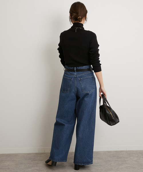 JOURNAL STANDARD relume(ジャーナルスタンダード レリューム)の「《WEB+一部店舗限定追加》スイスオーガニックコットンタートルネックプルオーバー(ニット/セーター・レディース・ホワイト/ブルー/ブラウン/ベージュ系その他/レッド/ブラック・FREE)」の9枚目の写真