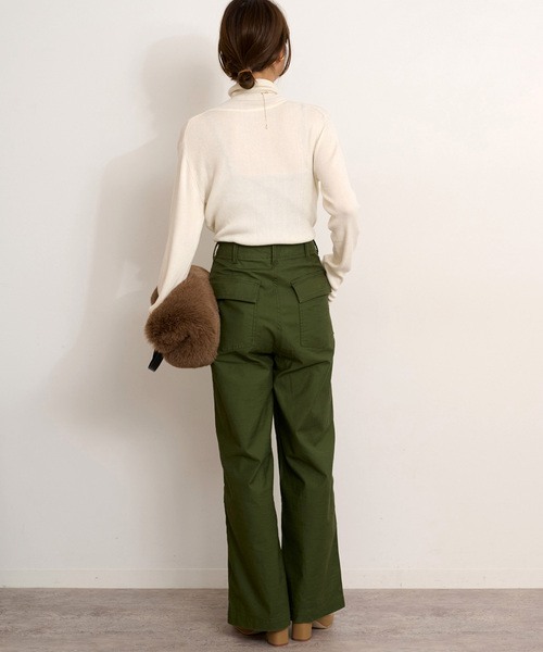 JOURNAL STANDARD relume(ジャーナルスタンダード レリューム)の「《WEB+一部店舗限定追加》スイスオーガニックコットンタートルネックプルオーバー(ニット/セーター・レディース・ホワイト/ブルー/ブラウン/ベージュ系その他/レッド/ブラック・FREE)」の20枚目の写真