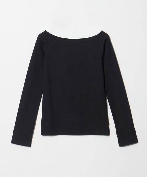 conte(コンテ)の「<conte>ボートネック ラグランスリーブカットソー(Tシャツ/カットソー・レディース・ナチュラル/ダークブラウン/ブラック・FREE)」の2枚目の写真