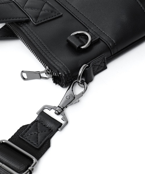 DEVICE(デバイス)の「DEVICE リアルレザー ヘルメットバッグ / 2WAYトート&ショルダーバッグ(ショルダーバッグ・メンズ・ブラック・FREE)」の10枚目の写真