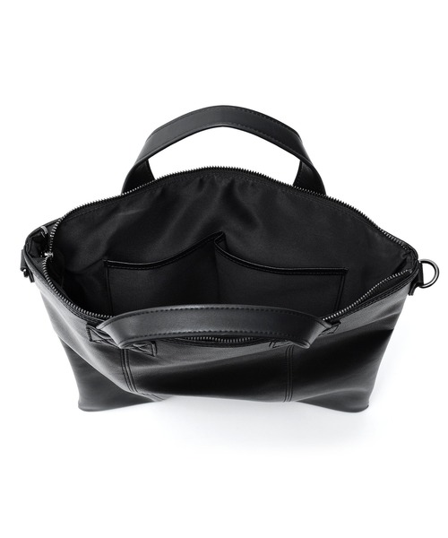 DEVICE(デバイス)の「DEVICE リアルレザー ヘルメットバッグ / 2WAYトート&ショルダーバッグ(ショルダーバッグ・メンズ・ブラック・FREE)」の14枚目の写真