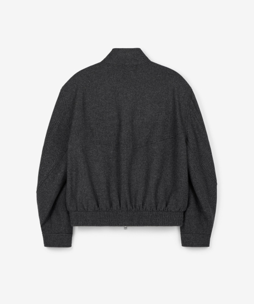 TNGT(ティーエヌジーティー)の「Herringbone Harrington Jumper (Charcoal) TNJU6F105CG(ブルゾン・メンズ・その他・95/100/105)」の3枚目の写真