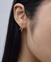 CENE（セネ）の「【CENE】セネ カーブパールピアス（ピアス（両耳用））」
